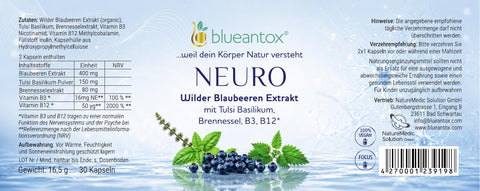 blueantox®NEURO Wilder Blaubeeren Extrakt